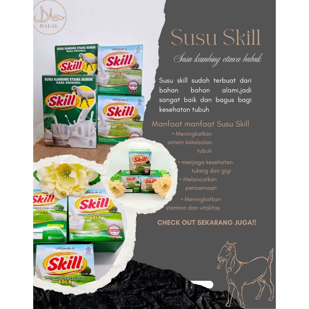 susu skill,susu kambing etawa bubuk