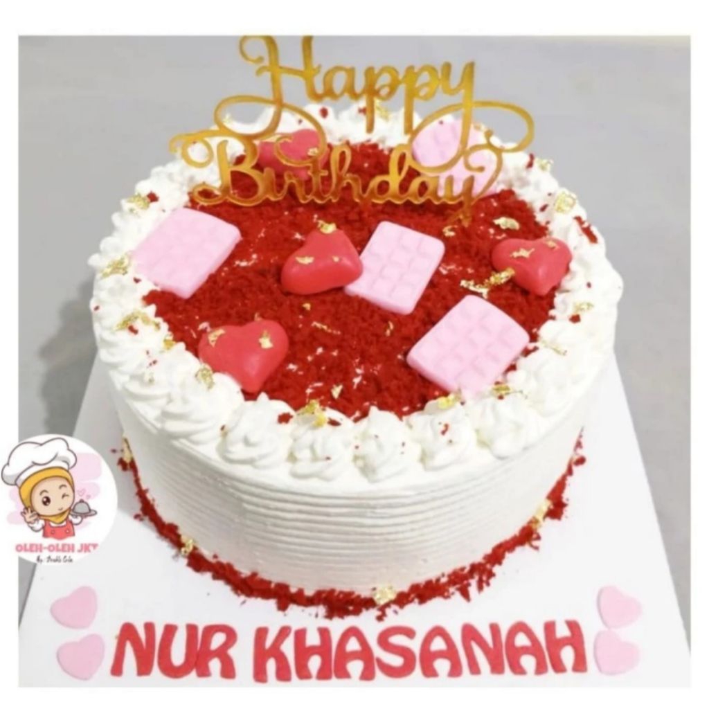 Red velvet cake / Kue Ulang tahun red velvet / Custom Cake