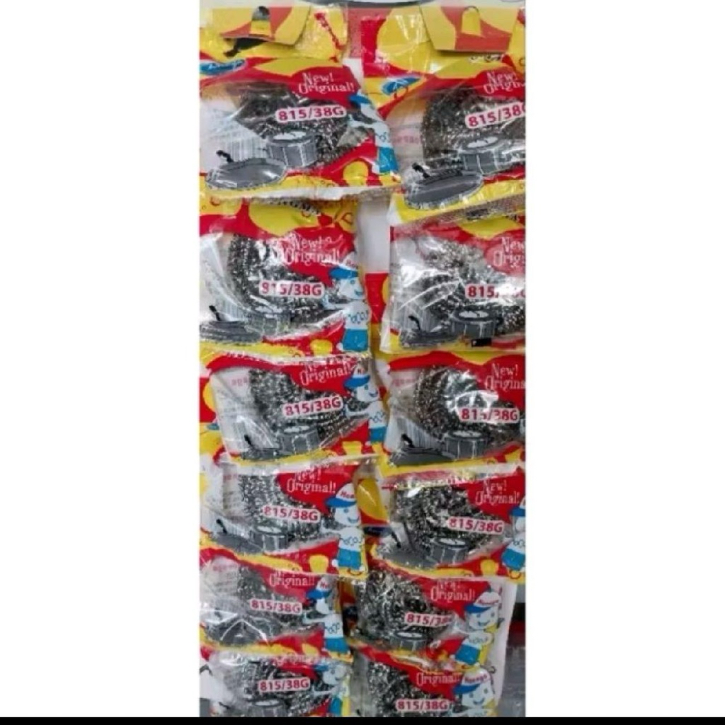 GOSOK PANCI STAINLESS YONGMA KUNING 38 GRAM HONAGA / ISI 12 PCS