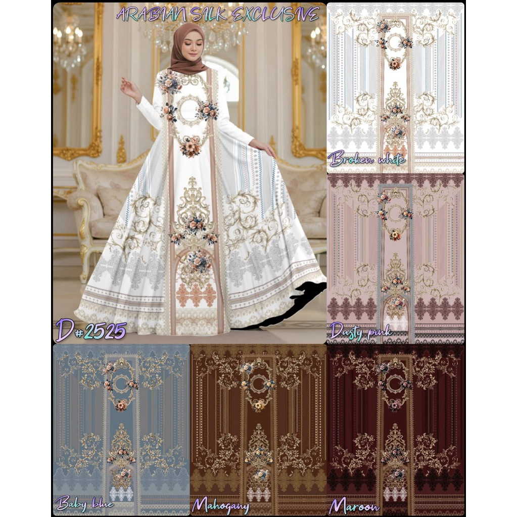 KAIN ARABIAN SILK / KAIN SILK MOTIF / KAIN MOTIF SULTAN