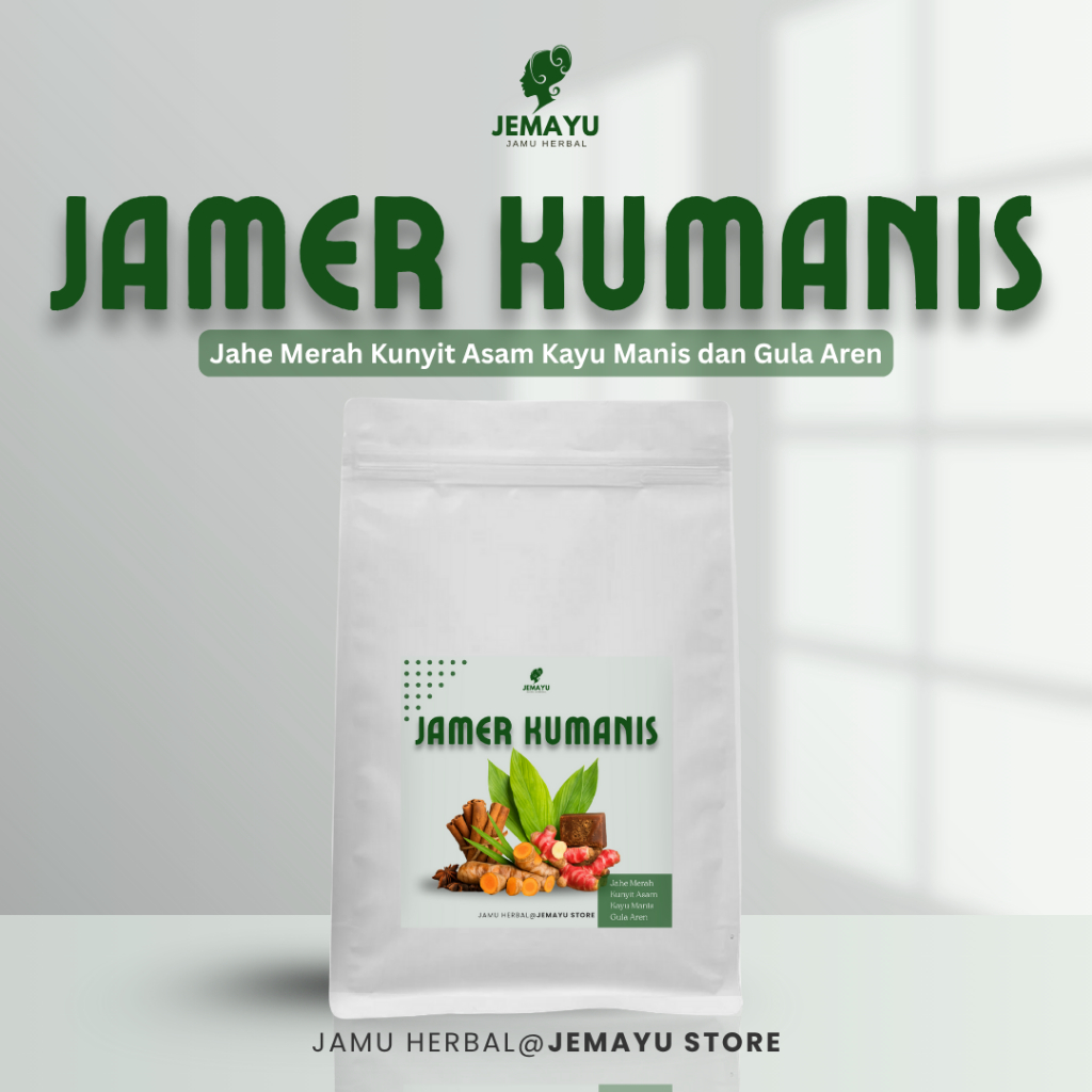 Jamu Jahe Merah Kunyit Asam Kayu Manis Gula Aren Bubuk Murni Alami Jamu Sehat Herbal 500 gr