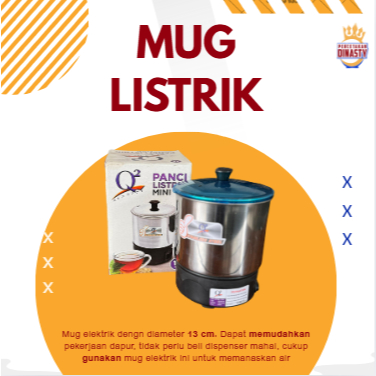 MUG ELEKTRIK/MUG LISTRIK 13CM