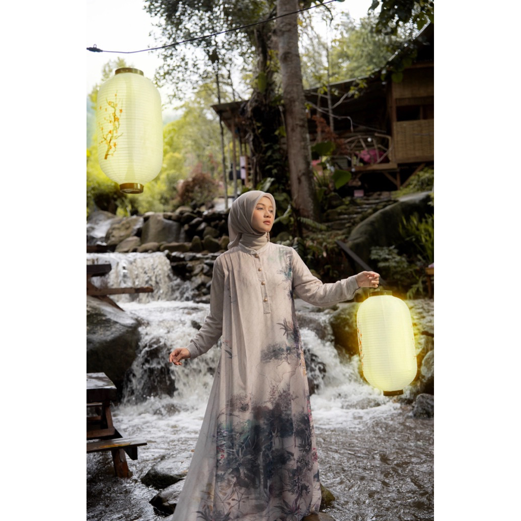 BISA COD Shiranami Dress Jamila [Gamis Wanita]