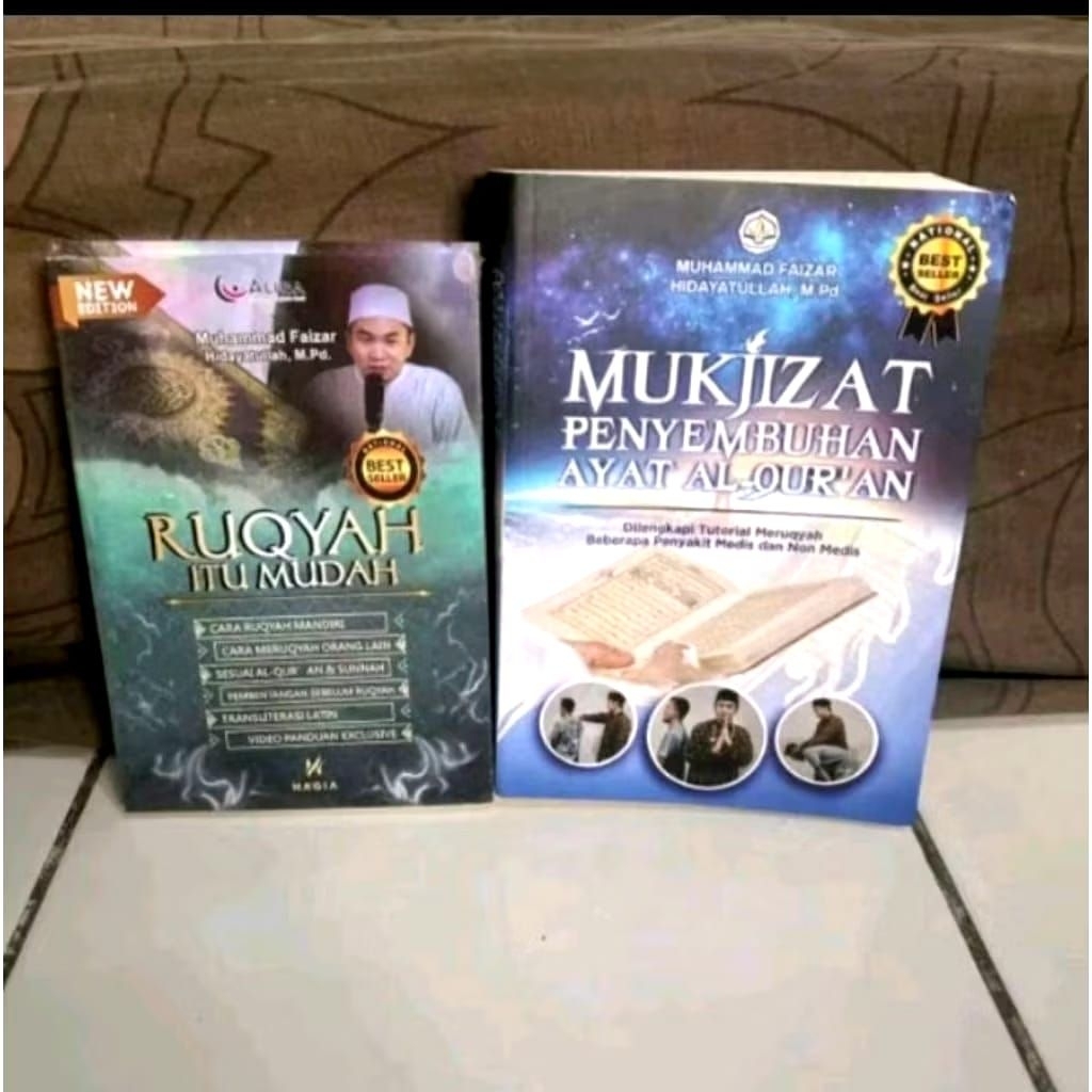 Paket 2 buku : RUQYAH ITU MUDAH.MUKJIZAT PENYEMBUH AYAT ALQURAN