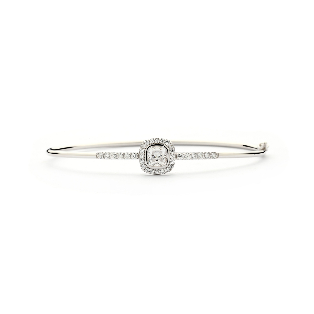 Aurora Gold - Gelang Emas 18K - Cushion Bangle
