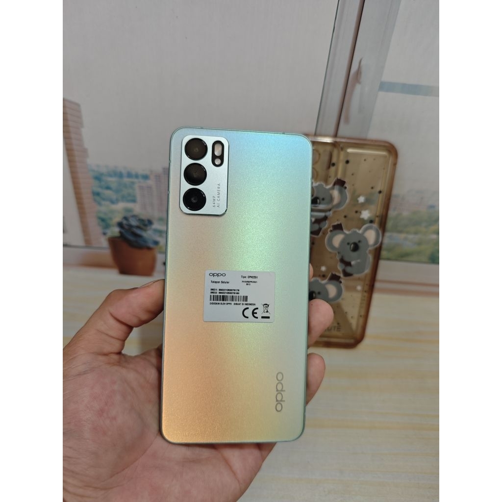 Oppo reno 6 5g 8/128 garansi resmi second