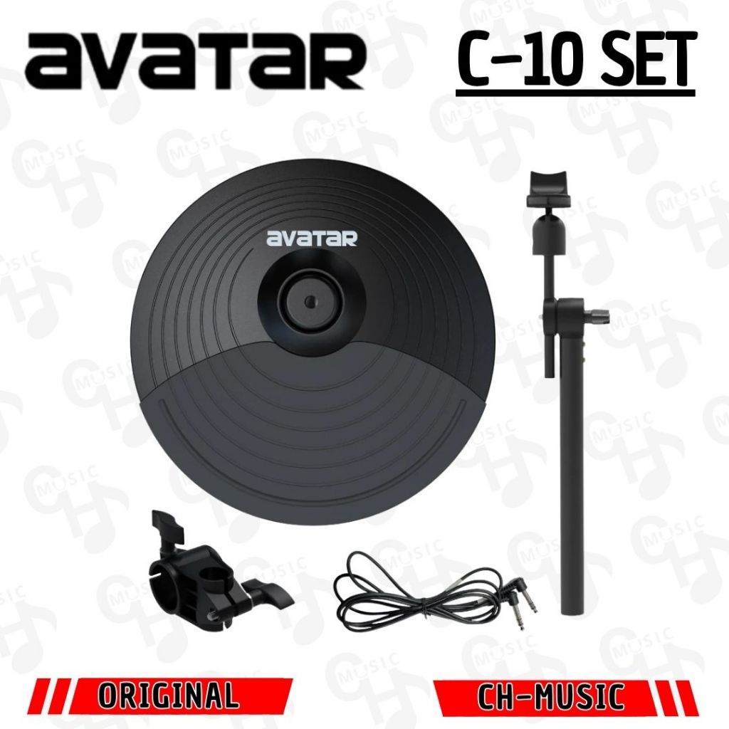 Cymbal Avatar 10" Dual-Zone Choke Cymbal Bundle for Electronic Drum Set