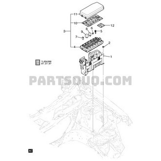 FUSE BOX CAPTIVA BENSIN NFL NO 3 ORI GM ( TIDAK ADA GARANSI )