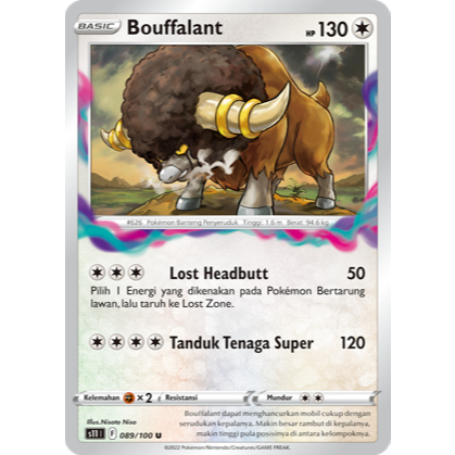 Bouffalant U s11 089/100 - Neraka Sirna - POKEMON TCG INDONESIA