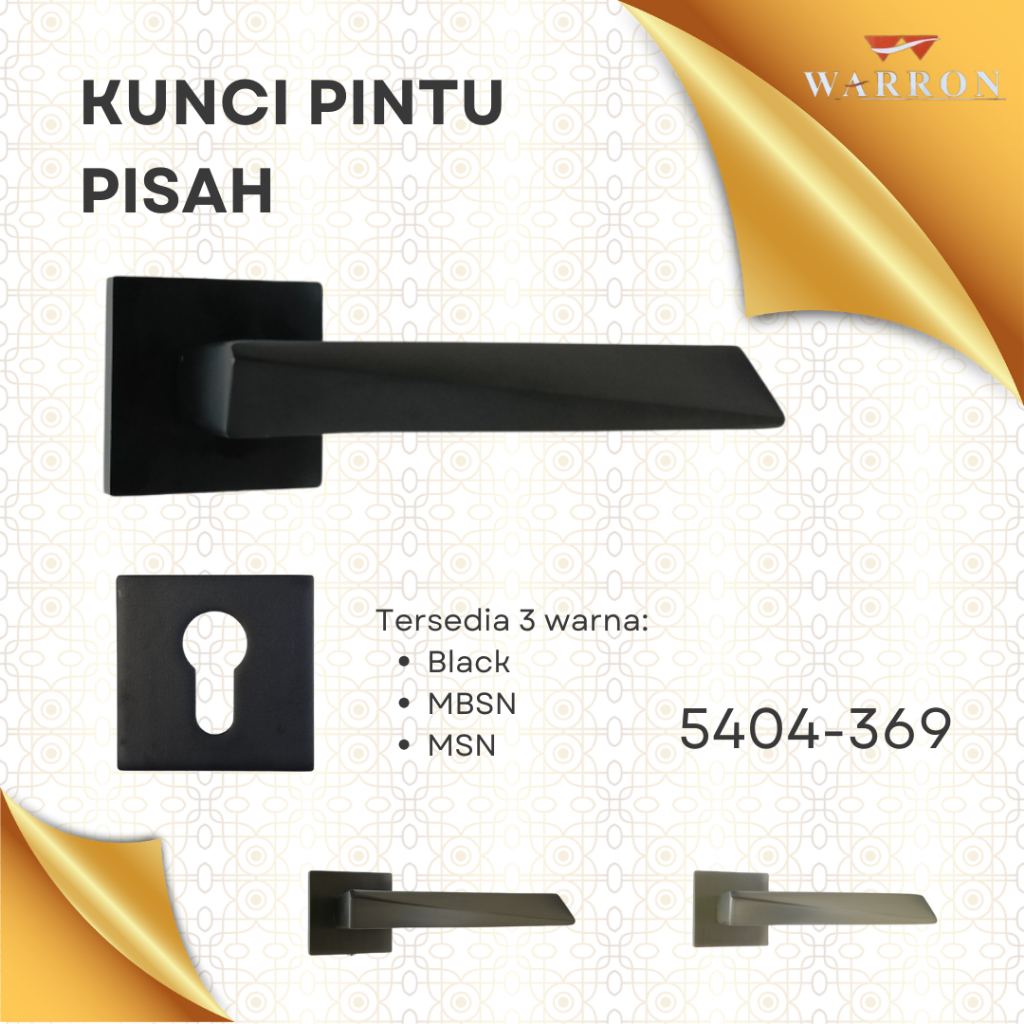 Kunci pintu pisah minimalis WARRON