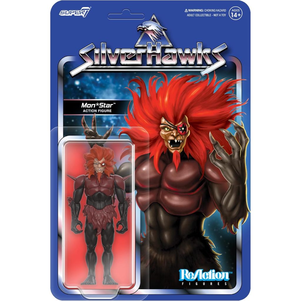 Super7 Reaction Figure SilverHawks Monstar (Pra-Transformasi) - 3,75" SilverHawks Action Figure Kole
