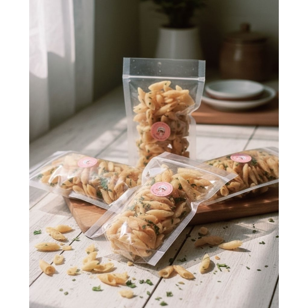 Lumring daun jeruk ( lumpia kering + daun jeruk )