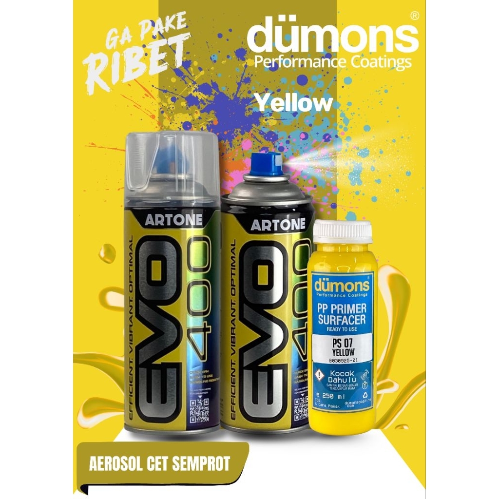 PP PRIMER SURFACER Aerosol (Artone EVO 400) Yellow