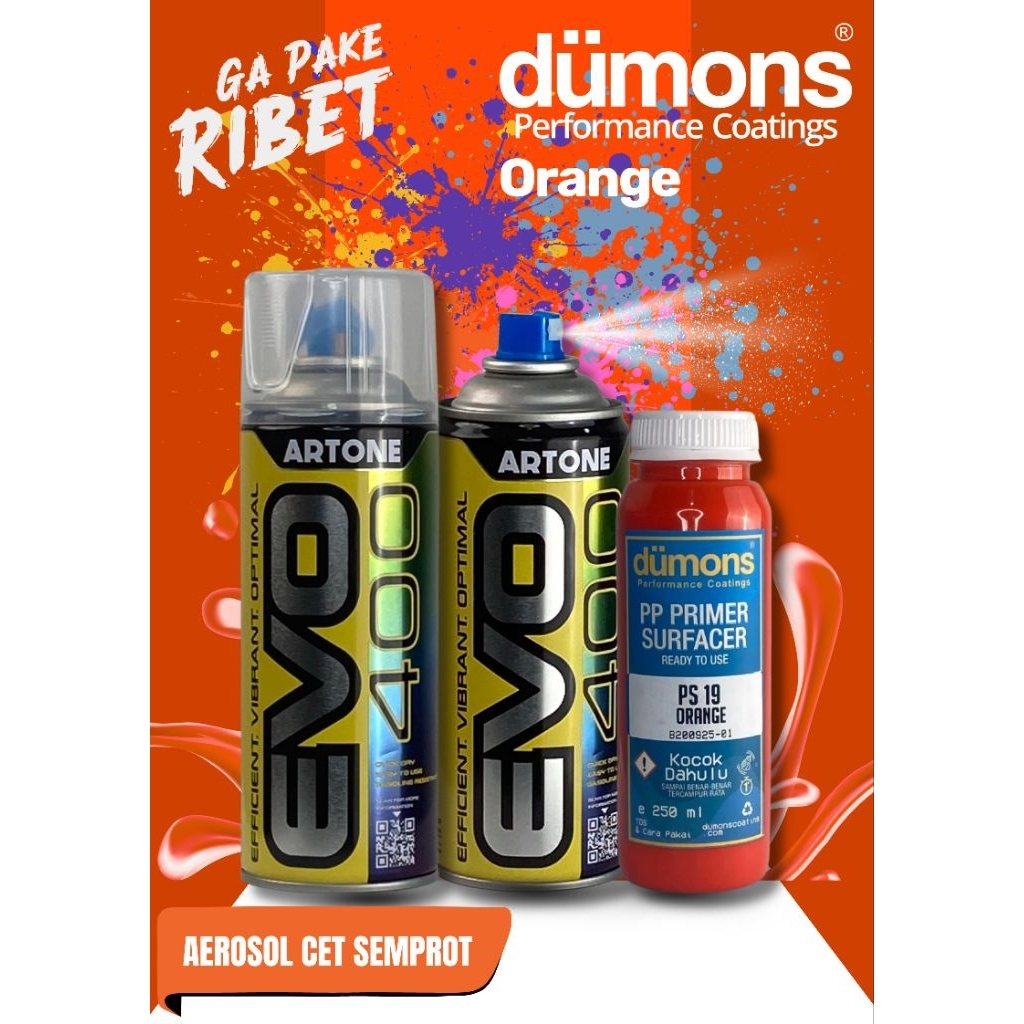 PP PRIMER SURFACER Aerosol (Artone EVO 400) Orange