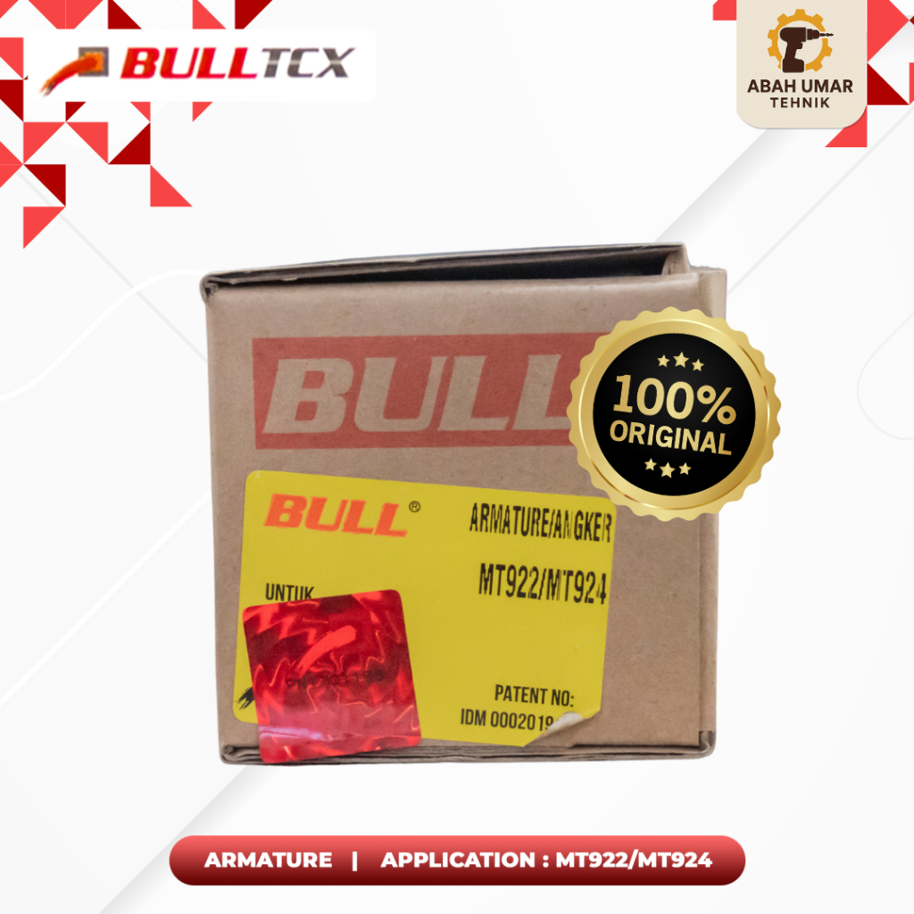 Armature BULL MT922/MT924 Original – Angker Mesin Amplas Orbital Sander Maktec MT922 & MT924 Awet da