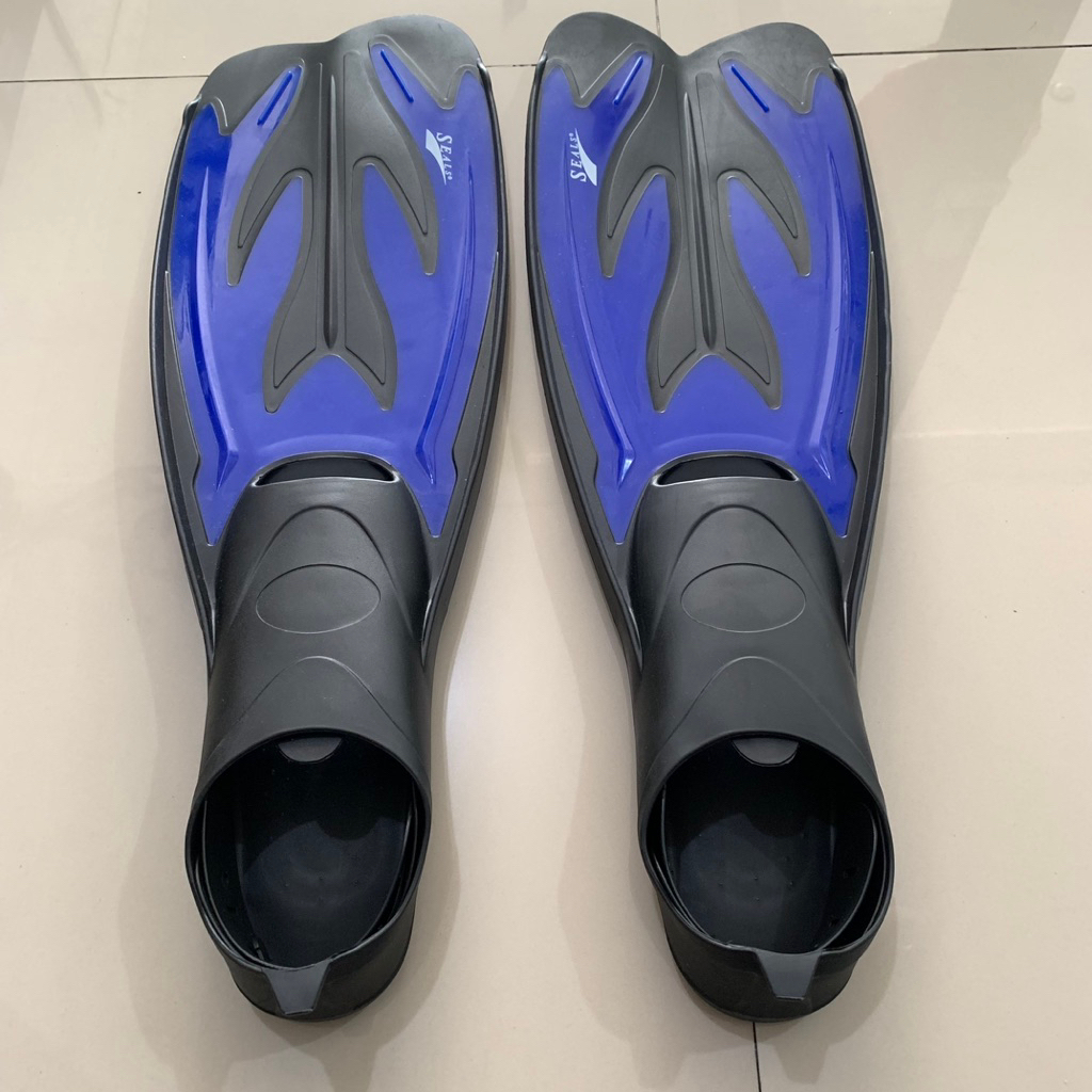 Kaki Katak Seals | Fins Diving Seals Untuk Menyelam | Hitam Biru