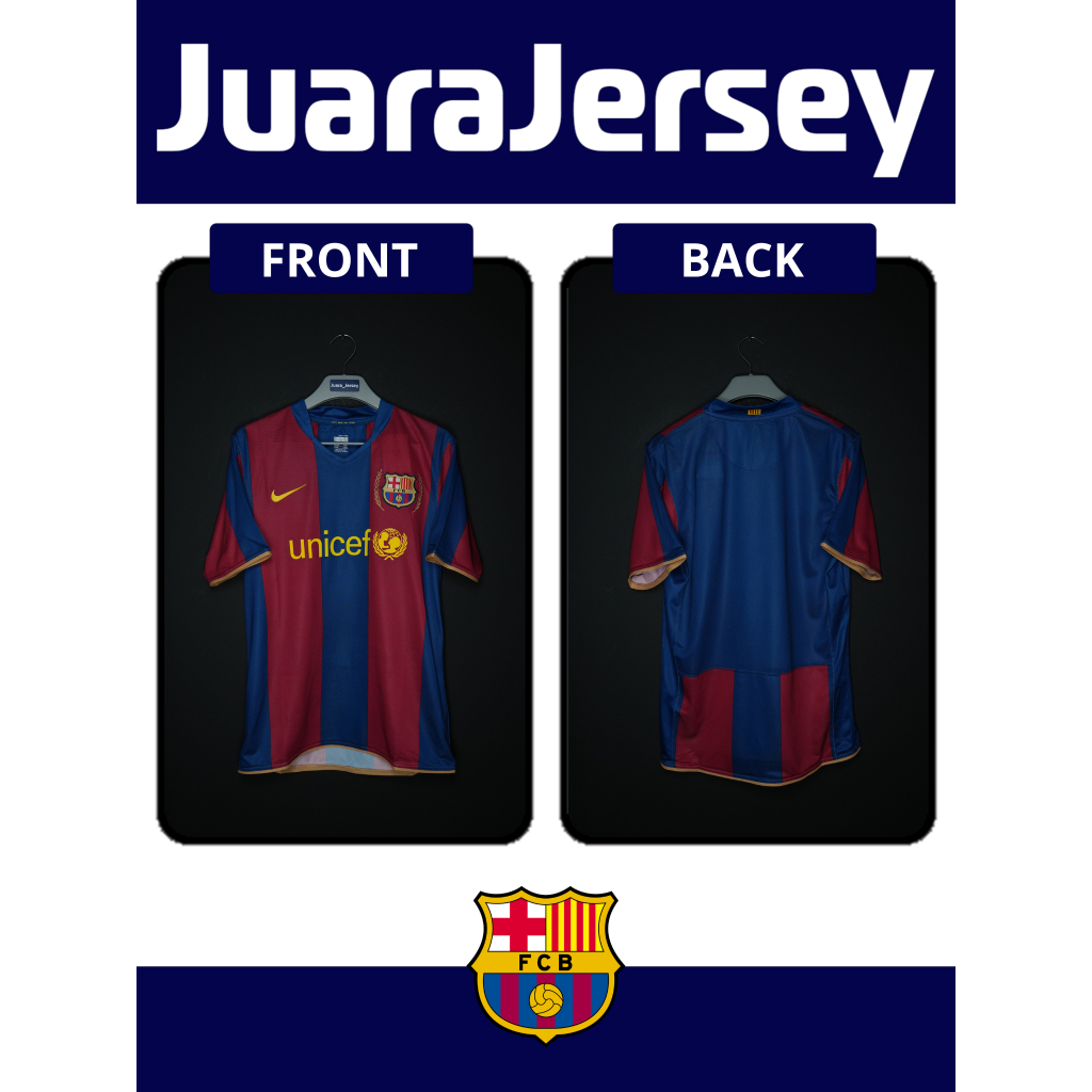 JERSEY B4RC3L0N4 HOME VINTAGE 2007- 2008 PLAYER ISSUE SHORT