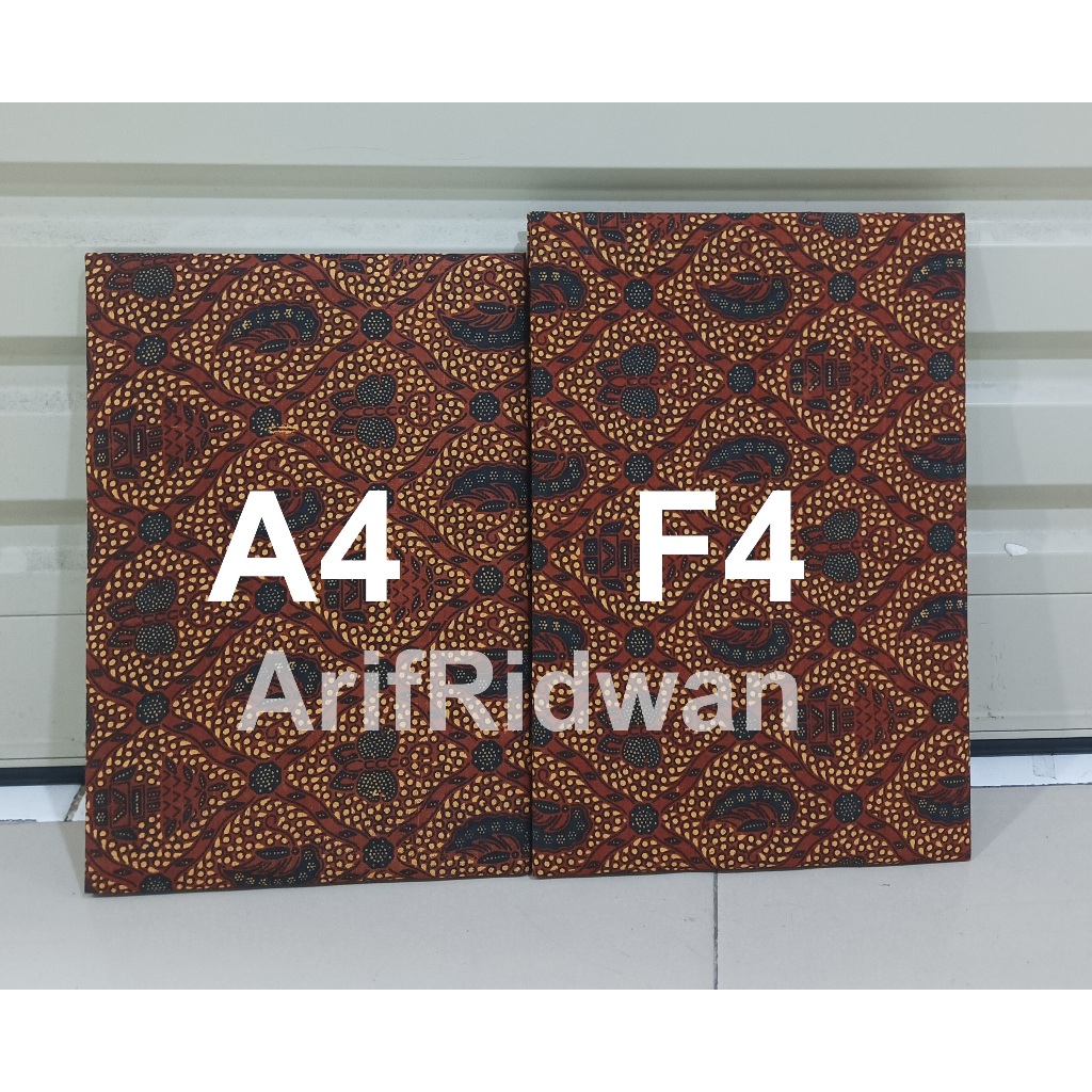 Map upacara bahan batik polos