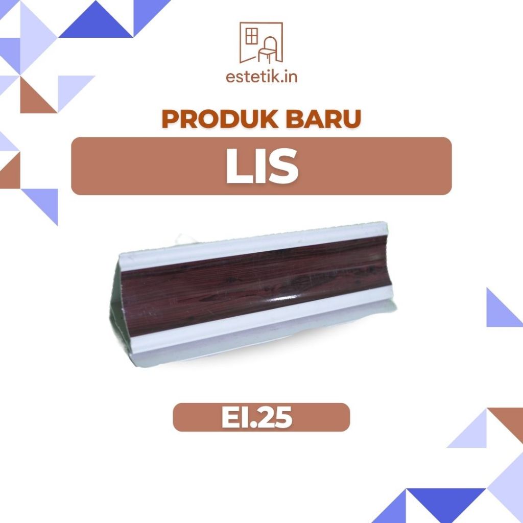 List dinding plafon pvc sudut lebar 6cm panjang 4m