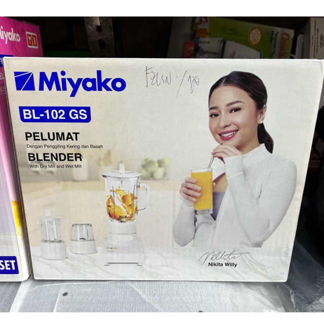 BLENDER MIYAKO BL 102 GS KACA - MIYAKO BLENDER KACA 3IN1- BLENDER MIYAKO GELAS KACA 3IN1 - MIYAKO BL
