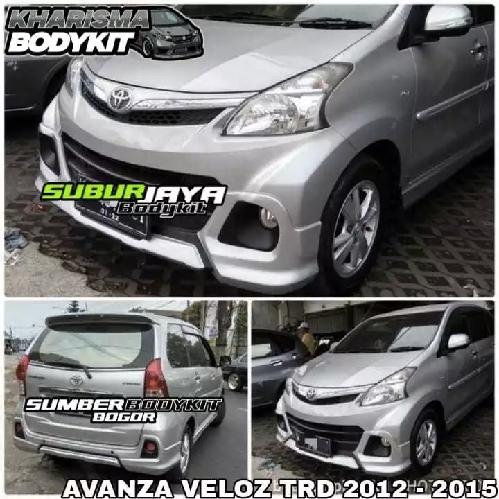 BODYKIT AVANZA VELOZ TRD TAHUN 2012 - 2015 BODYKIT TOYOTA AVANZA VELOZ TAHUN 2012 2013 2014 2015