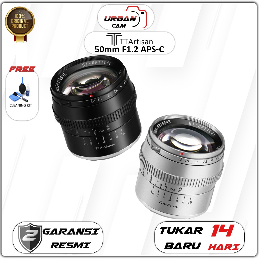 TTArtisan 50mm F1.2 APS-C / Lensa TTArtisan 50mm F1.2