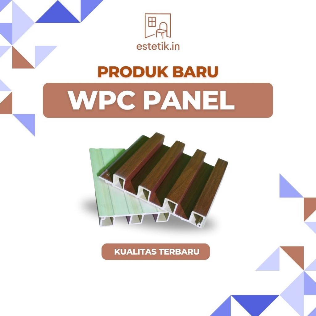 WPC Wall Panel 4 Meter Wood Panel Dinding Motif Kayu 3D / Fluted WPC Wall Panel 4 Meter / Wallpanel 