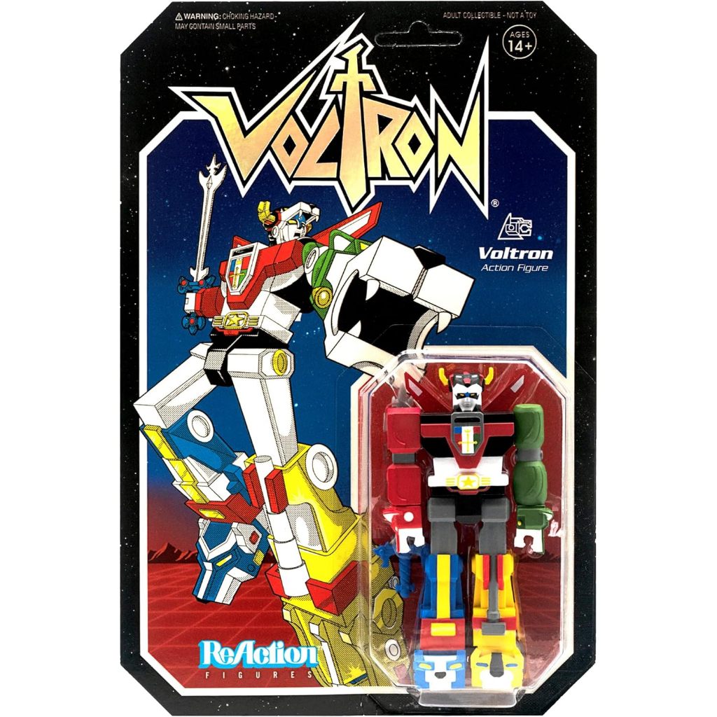 Super7 Voltron Defender of The Universe - 9,5 cm Voltron Actionfigur mit Zubehör Vintage Collectible