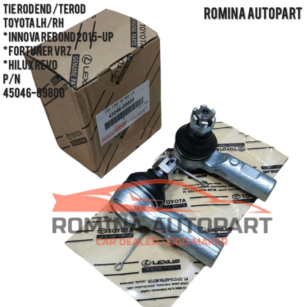Tie Rod End - Terod TOYOTA Innova Rebond 2015-up Fortuner VRZ Hilux REVO Original 1set