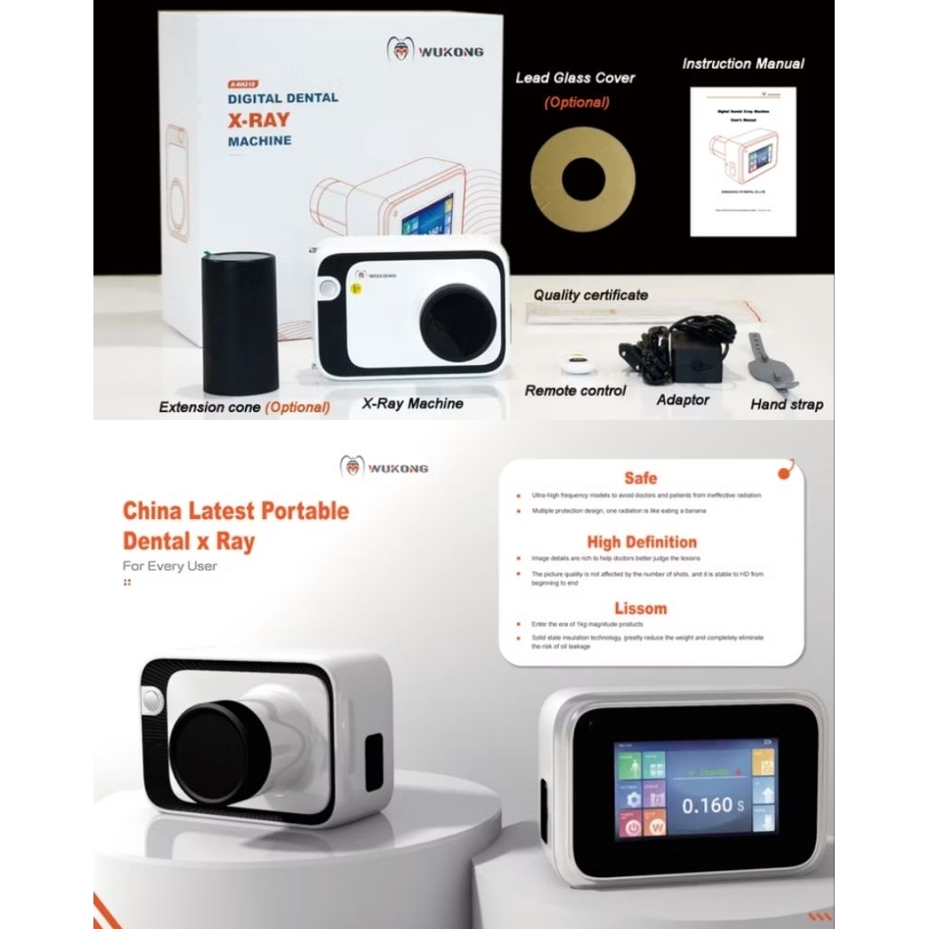 Dental X-ray sensor/X-ray touchscreen dental