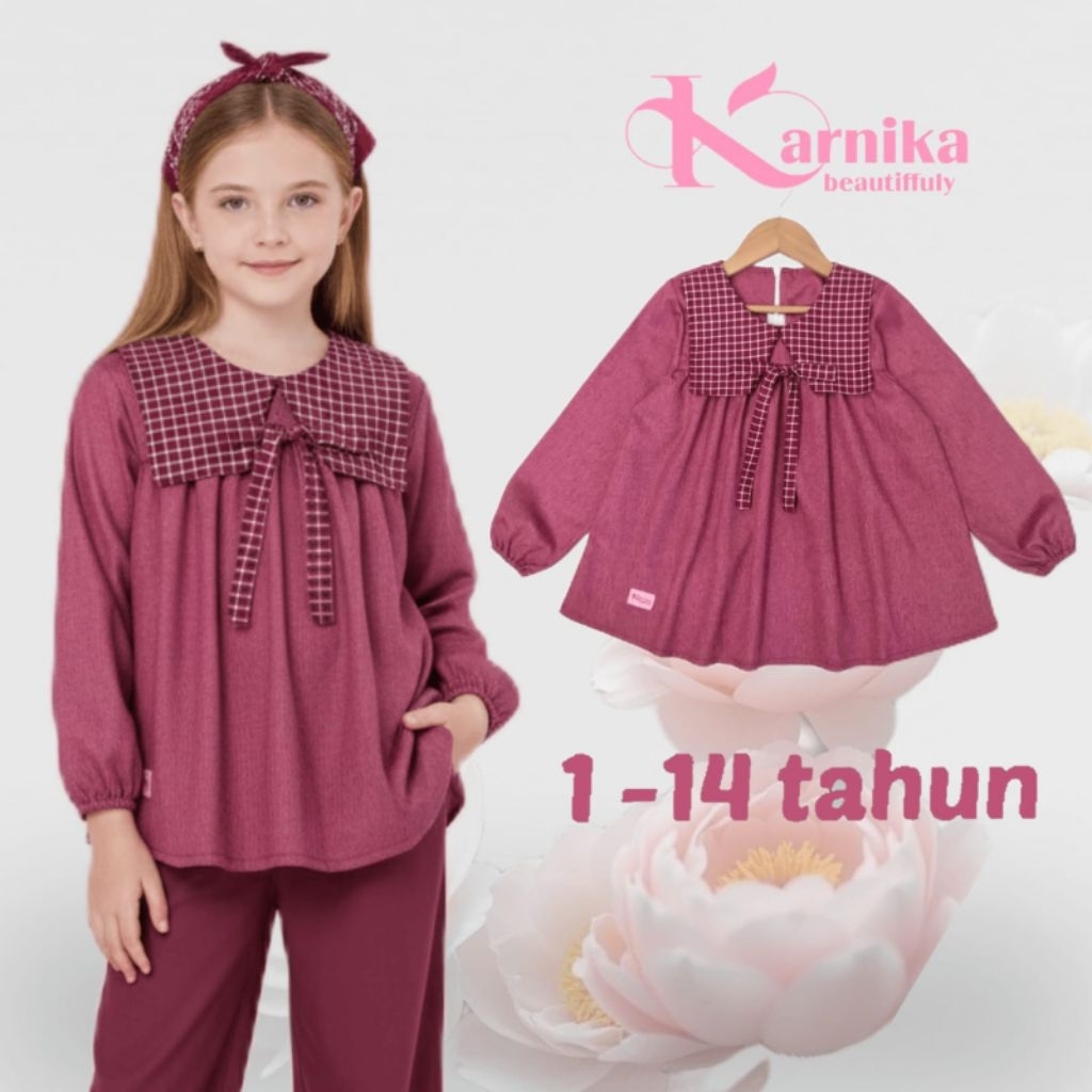 baju anak perempuan 1 - 15 tahun atasan blus korean style