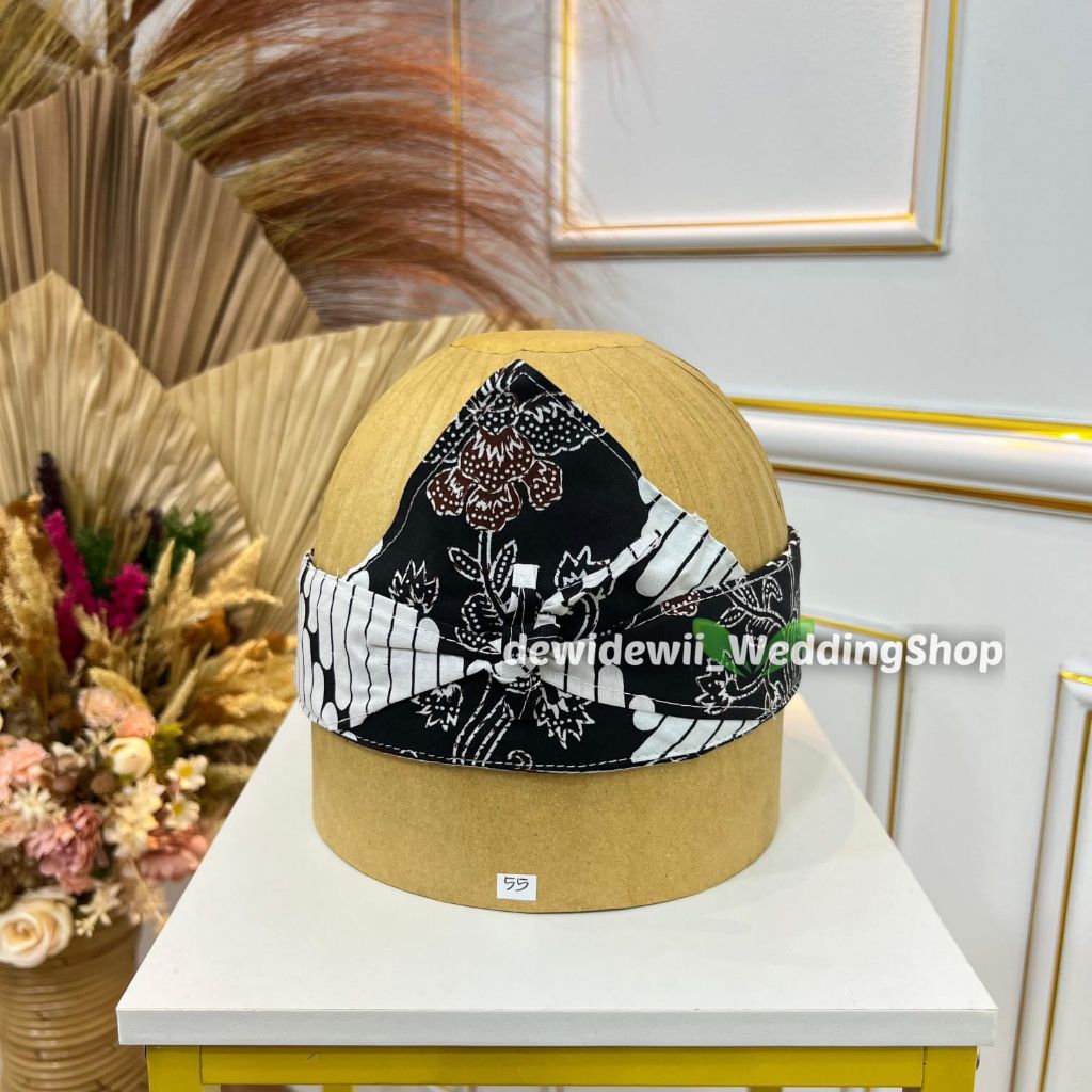Iket Kepala Sunda / Udeng Instan - Motif Lereng Kembang