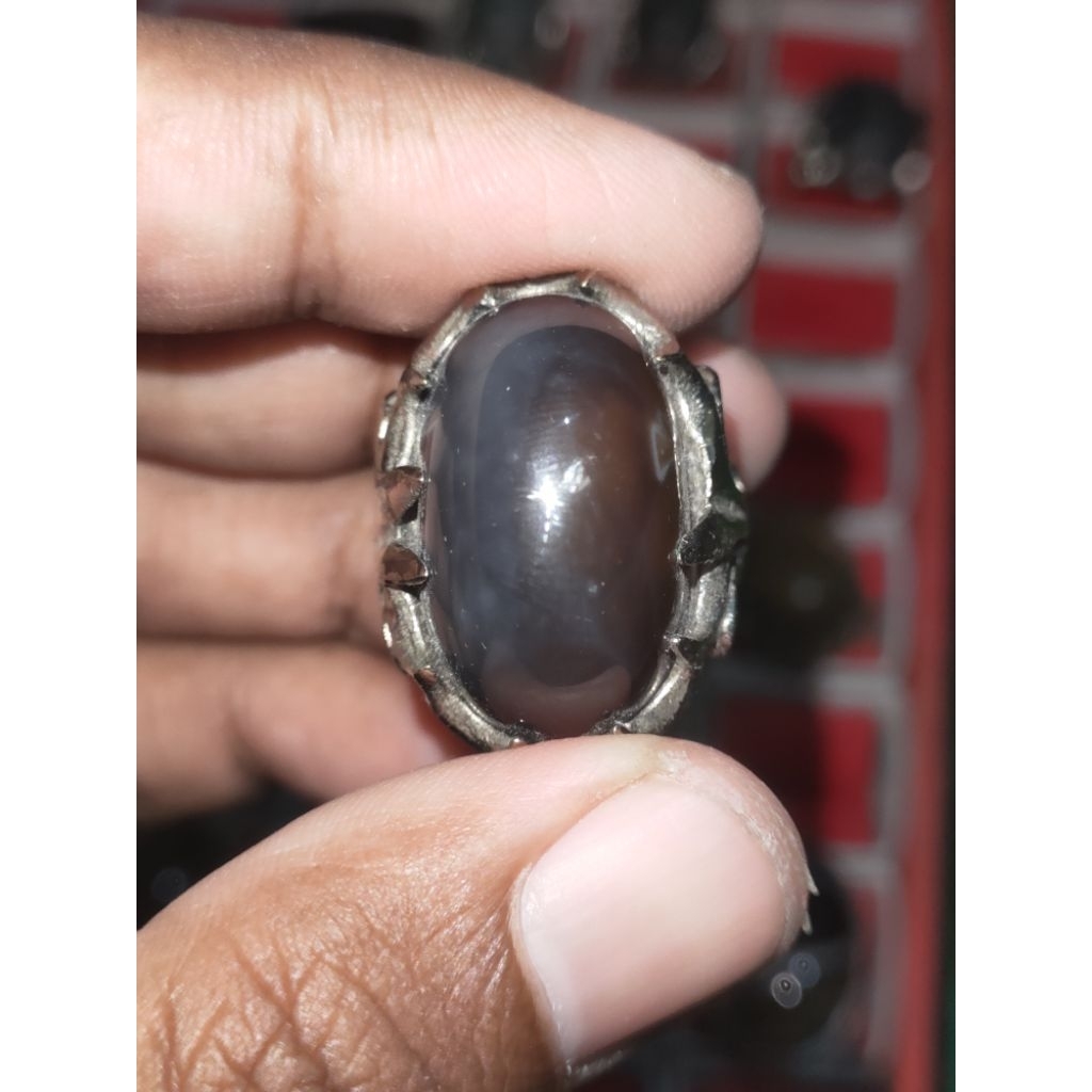 batu akik Yaman Wulung motif urat