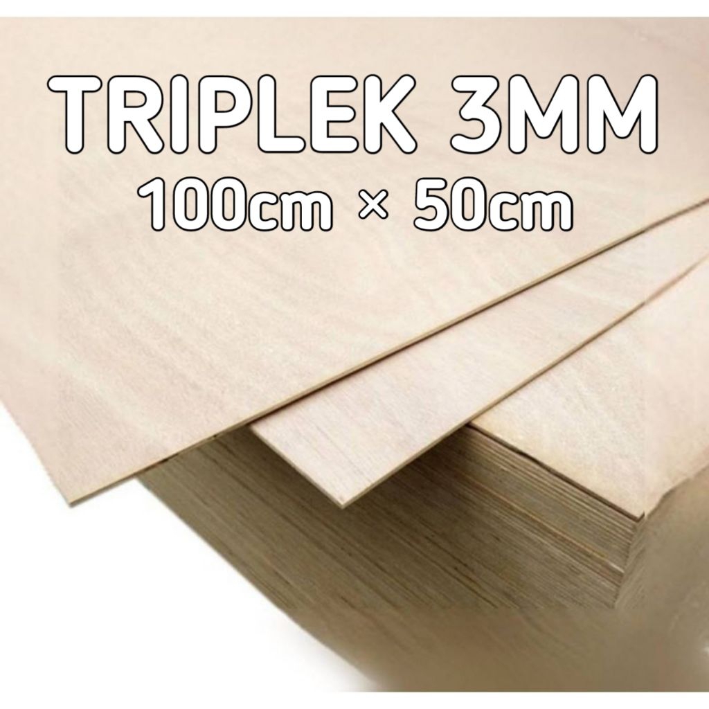 LK_Triplek Ukuran 100cm × 50cm Tebal 3mm
