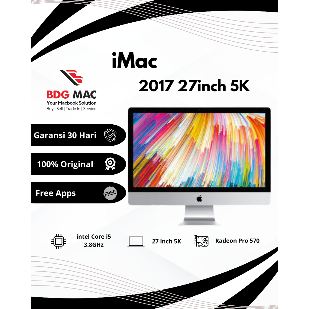 iMac Retina 2017 4K 27inch i7 64GB 2TB mulus second original
