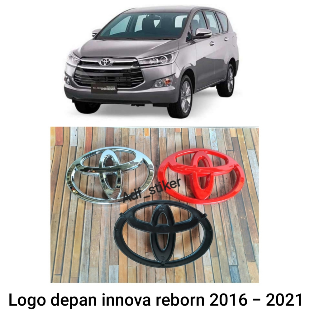 Logo grill depan Toyota innova reborn fortuner 17cm / emblem Logo depan Toyota innova reborn 2016 - 