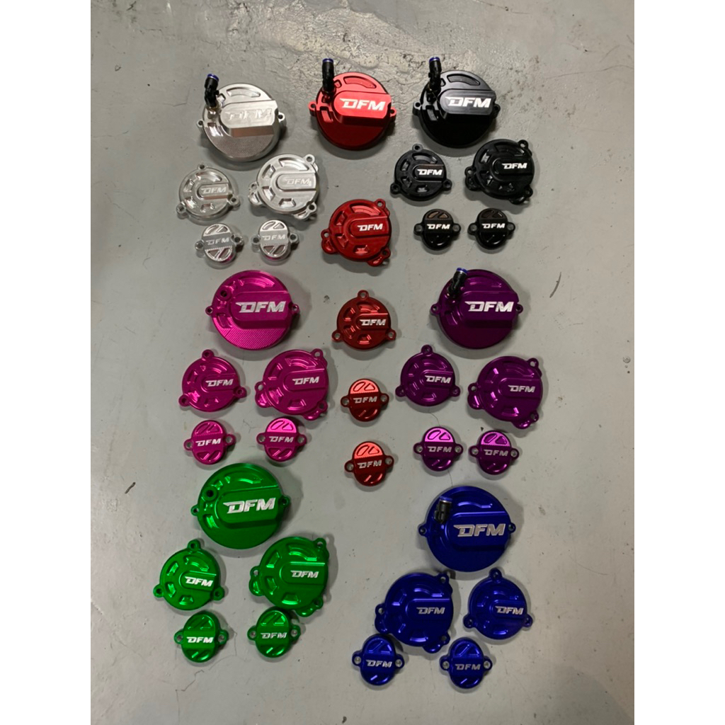 Cover Tutup Block Sentrik Dinamo Oli Ttup Klep Cnc DFM racing Kawasaki Klx 140 150 Dtracker