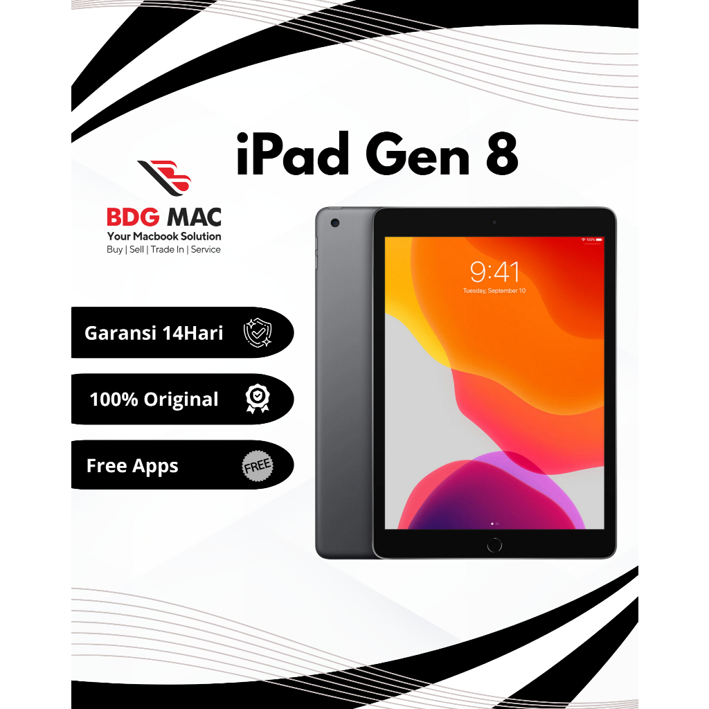 iPad Gen 8 32GB 128GB Wifi Only Second Original