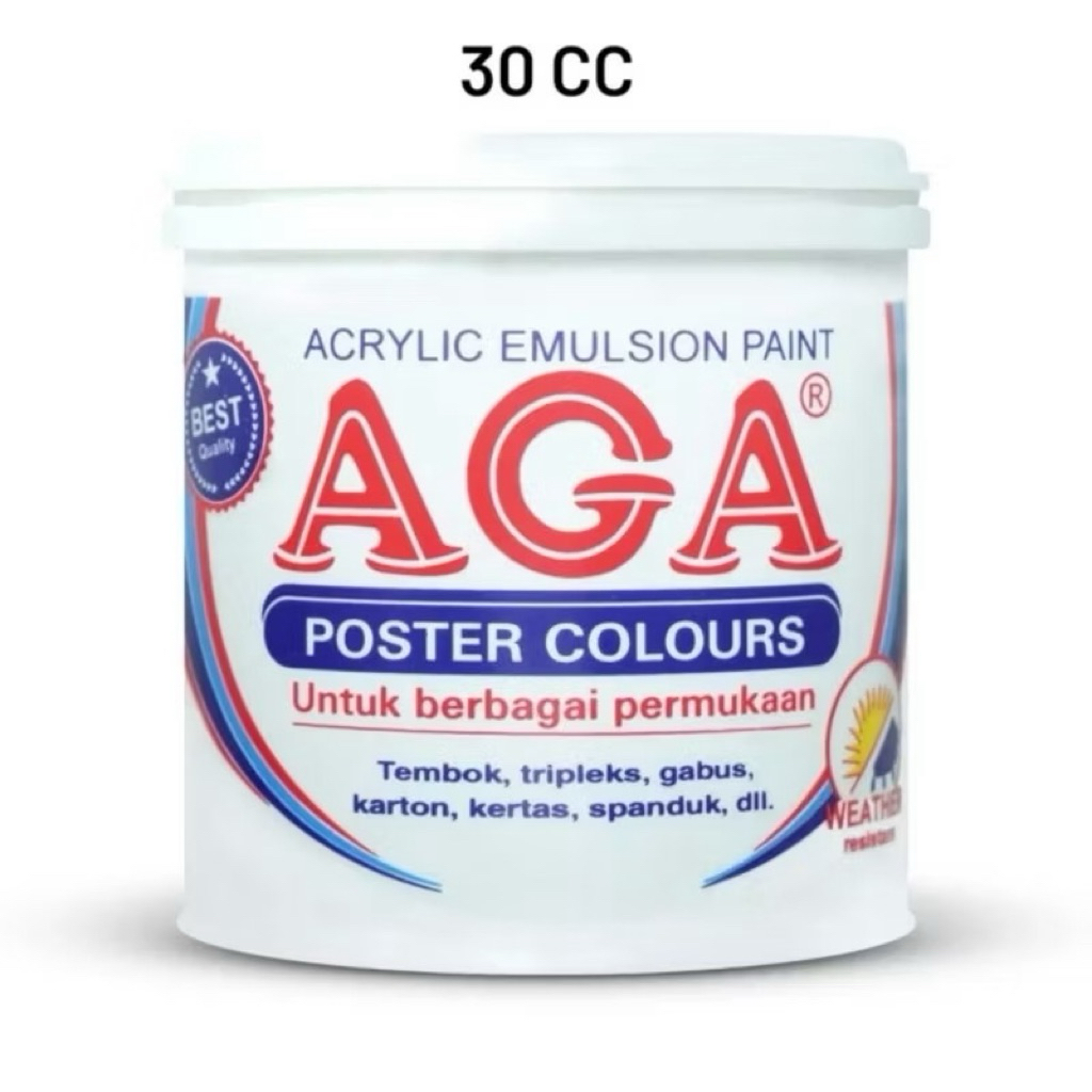 DM- Cat Aga Lukis Akrilik / Acrylic Water based  30cc/ Aga Poster Colours