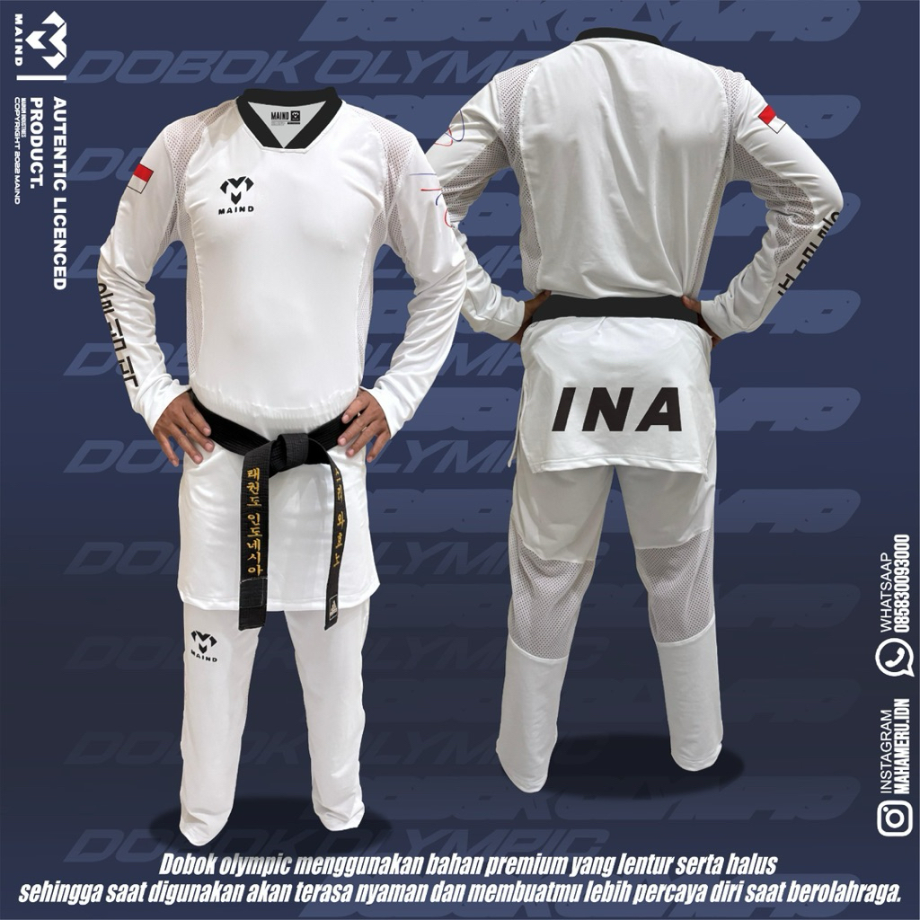 dobok olympic taekwondo desain