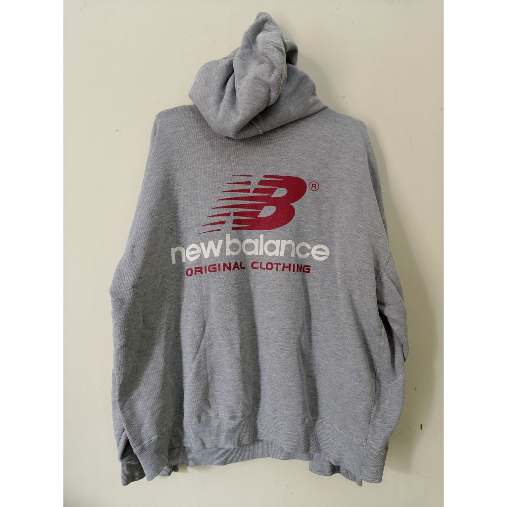 jaket hoodie new balance vintage second size l preloved