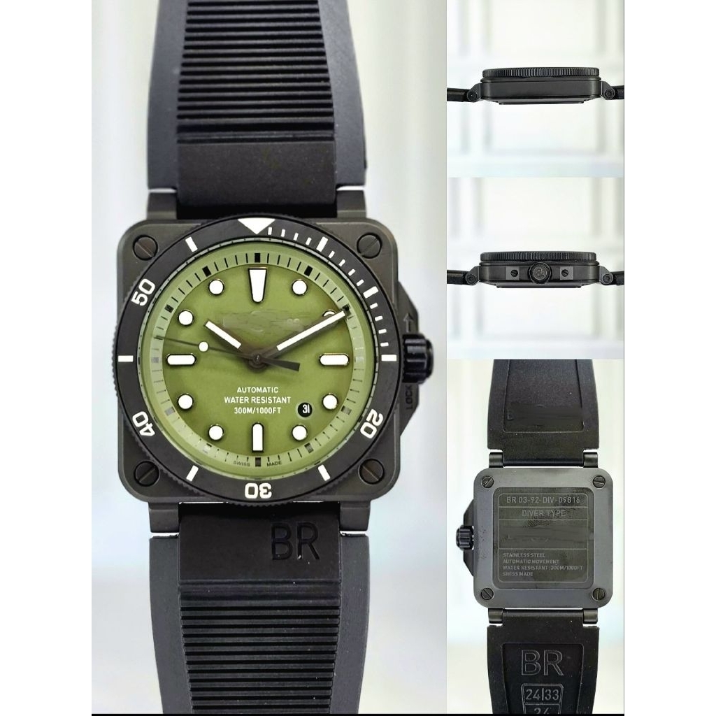 JAM TANGAN PRIA AUTOMATIC BR 03-92 DIVER MILITARY LIMITED EDITION