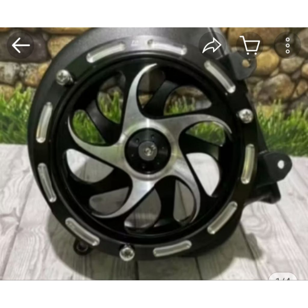 Cover kipas set spiner variasi motor beat esp.beat 2016-2019