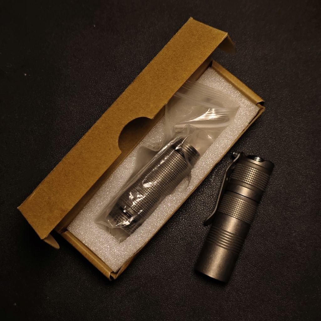 Convoy S2+ Titanium Stone Washed Custom Triple LED Nichia