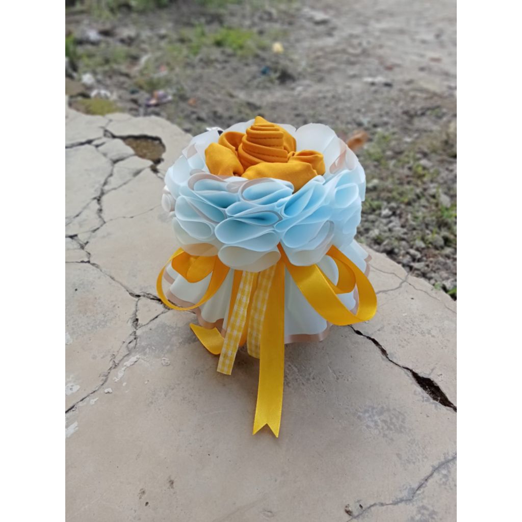 round buket hijab instan wrapping terbaru