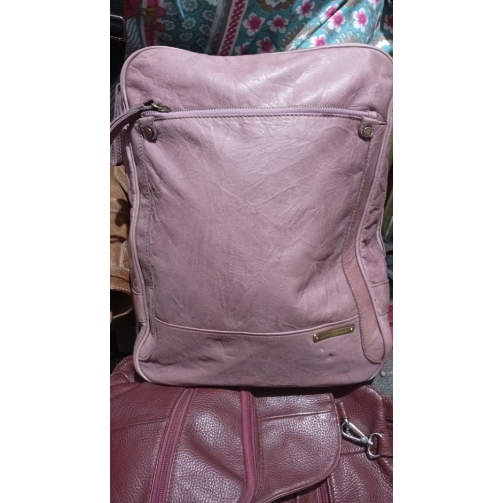 Tas ransel kulit asli backpack leather kulas tote sling selempang clutch dompet seken P L. NoRetur