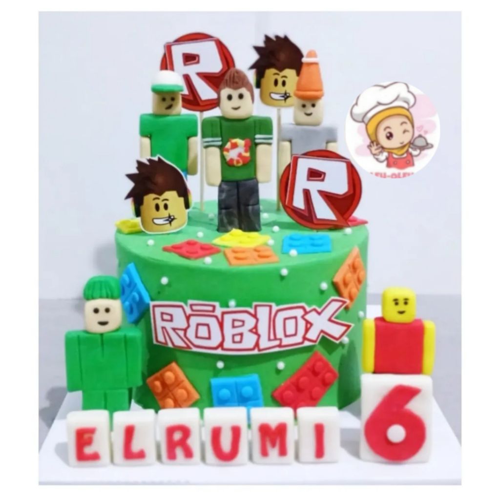 Roblox Custom cake / Kue ulang tahun Roblox / Kue ultah Karakter Roblox