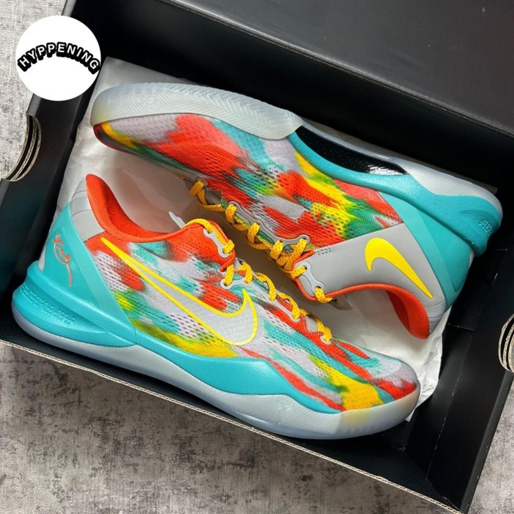 SEPATU BASKET NIKE KOBE 8 PROTRO VENICE BEACH FQ3548-001 MULTI 100% ORIGINAL