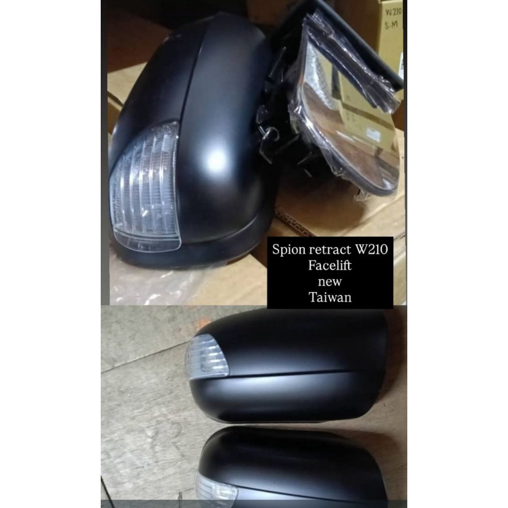 kaca spion utk mobil mercy W 210 facelift ori new taiwan