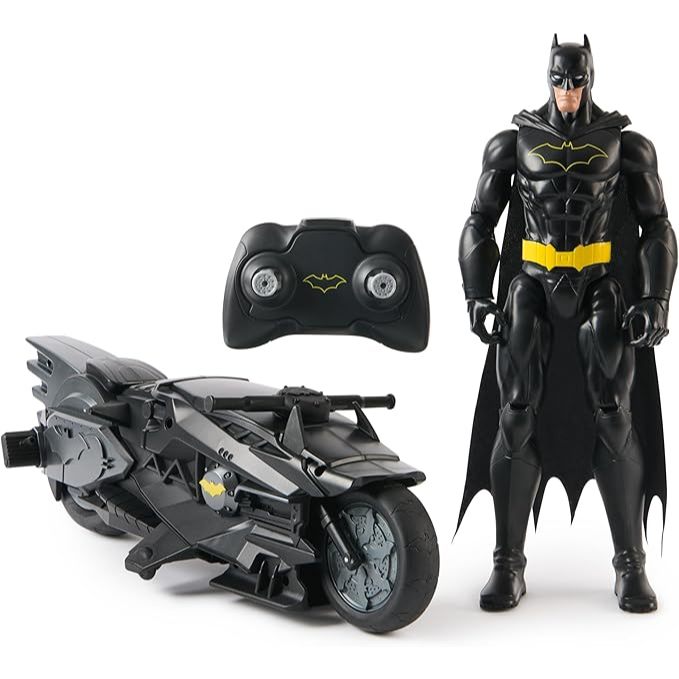 Spin Master DC Comics, Batman, Batcycle + 30 cm Batman Action Figure, from 4 Years